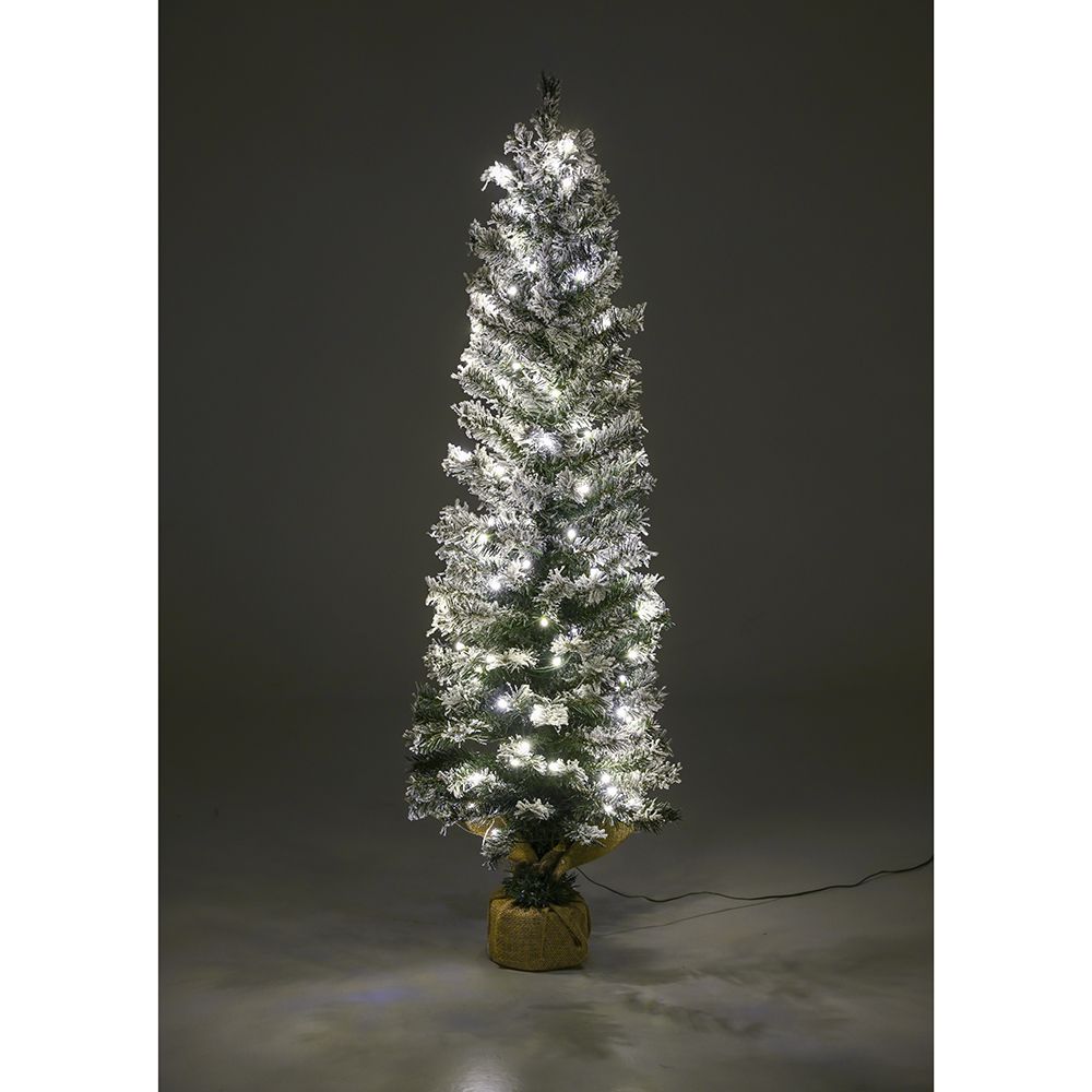 Iliadis - Δέντρο Pre-Lit Snow Pencil Φ40x120εκ ΜΕ 100 Λευκά Λαμπάκια 74490