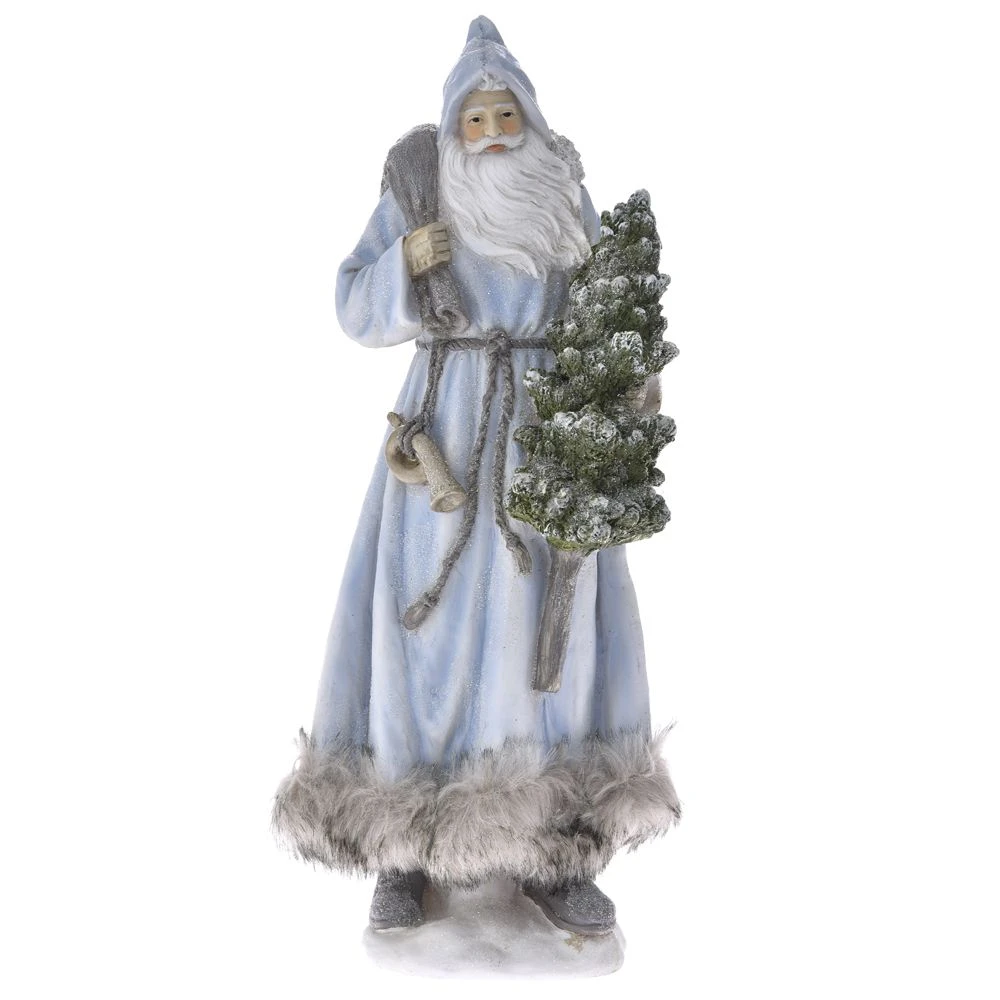 Iliadis - Ασημί Πολυρεζίν Αι Βασίλης 15x12x37.5εκ 74836