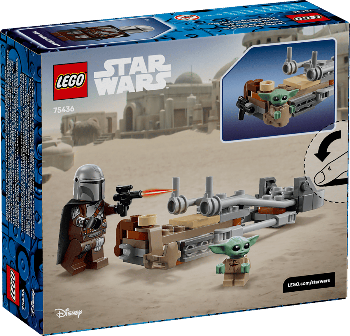 Lego Star Wars - The Mandalorian & Grogu's Speeder Bike 75436