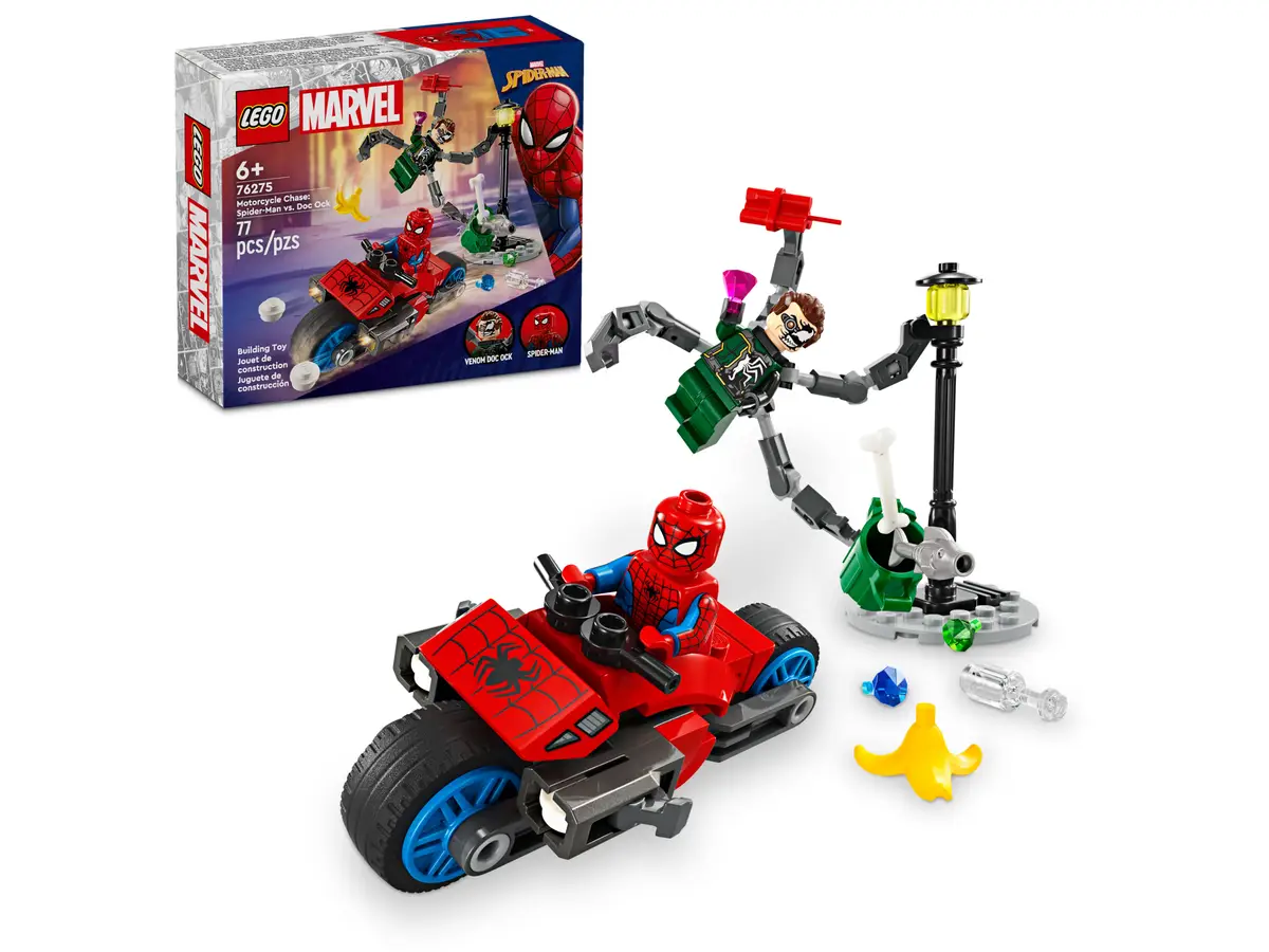 Lego Marvel - Motorcycle Chase: Spider-Man vs. Doc Ock 76275