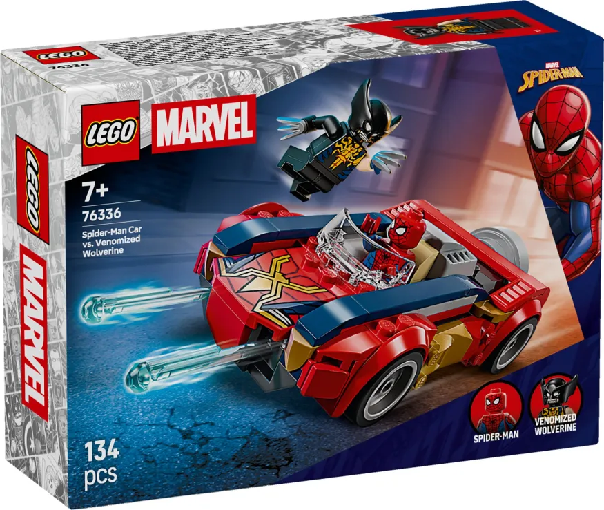 Lego Marvel - Spider-Man Car vs. Venomized Wolverine 76336