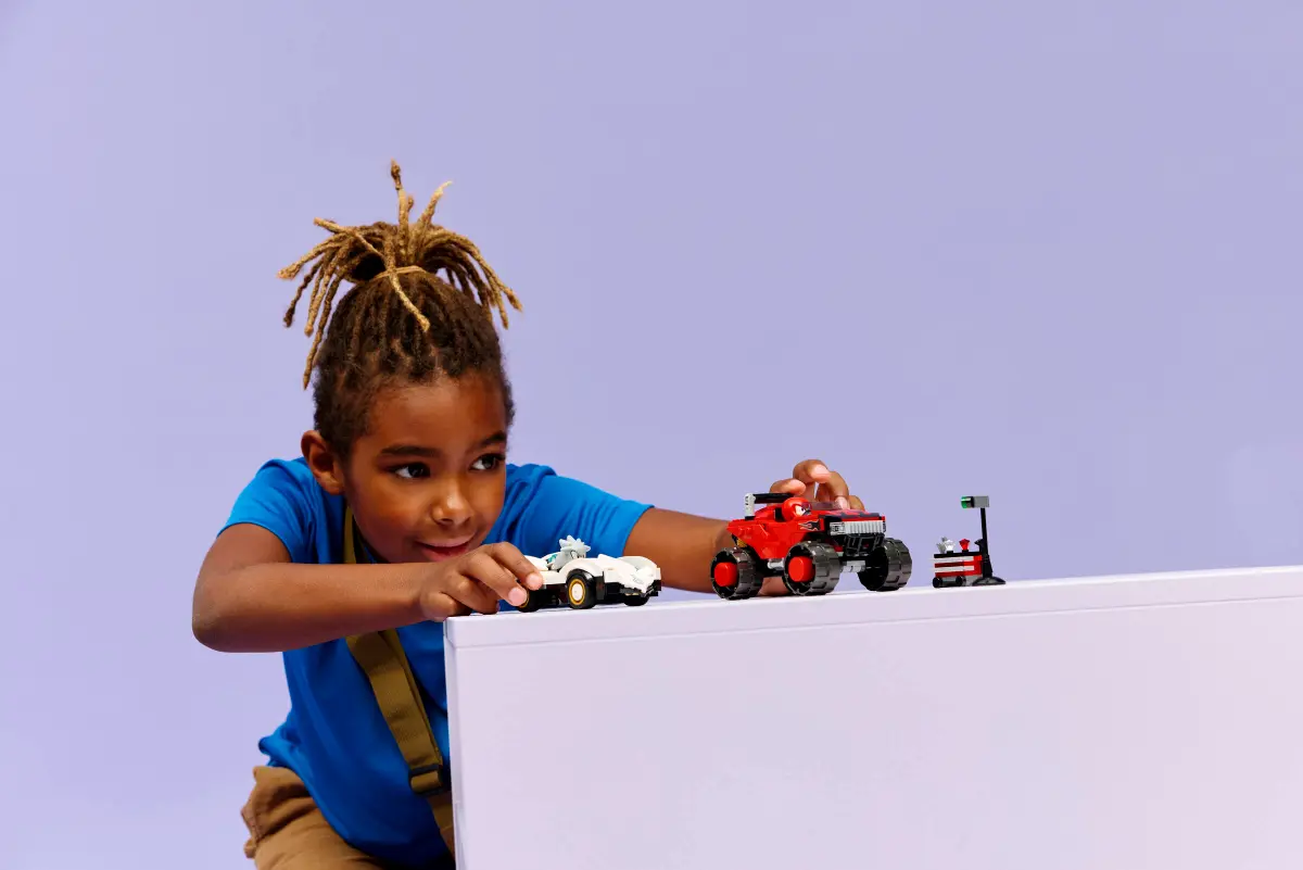 Lego Sonic The Hedgehog - Silver's Car vs. Knuckles' Monster Truck 77118