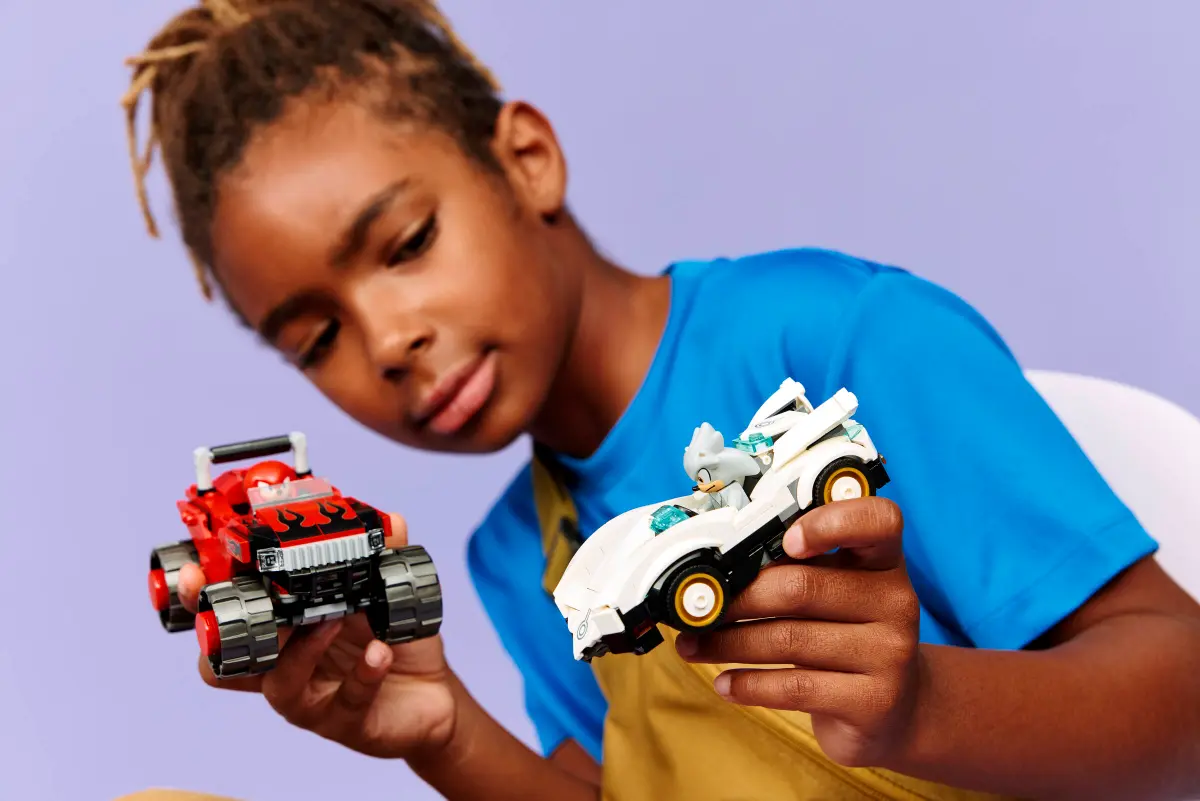 Lego Sonic The Hedgehog - Silver's Car vs. Knuckles' Monster Truck 77118