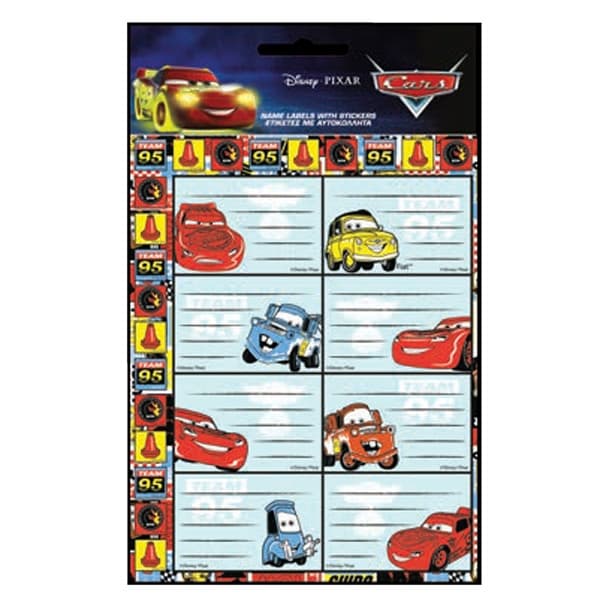 Gim - Ετικέτες Αυτοκόλλητες Τετραδίων, Disney Cars Lightning 16 Τμχ 772-18249 Gim - Ετικέτες Αυτοκόλλητες Τετραδίων, Disney Cars Lightning 16 Τμχ 772-18249