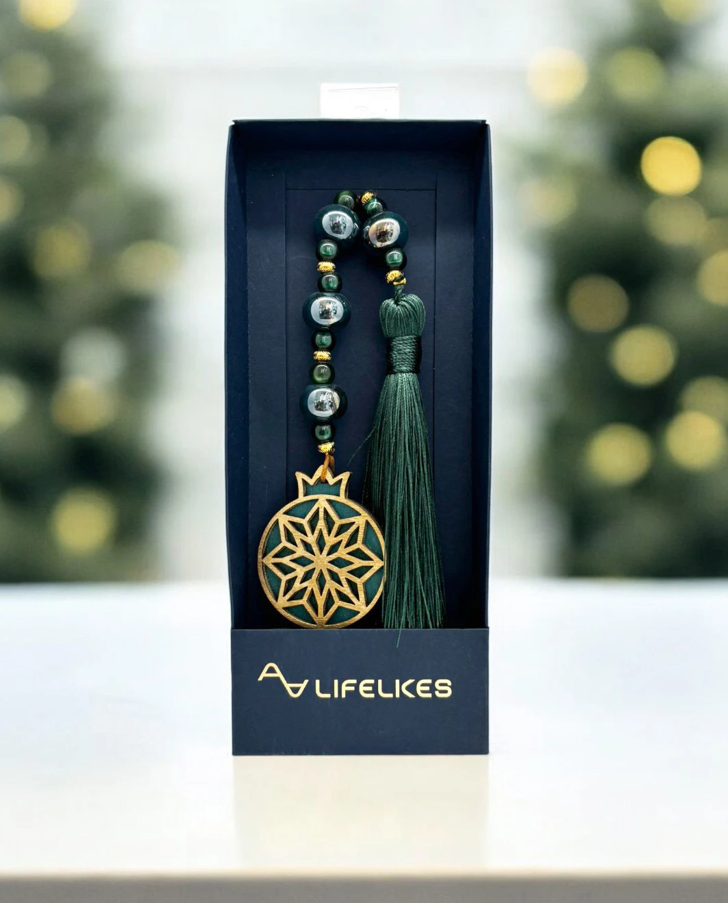 Life Likes - Γούρι Μωσαϊκό Ρόδι, Βεραμάν-Πράσινο 7865