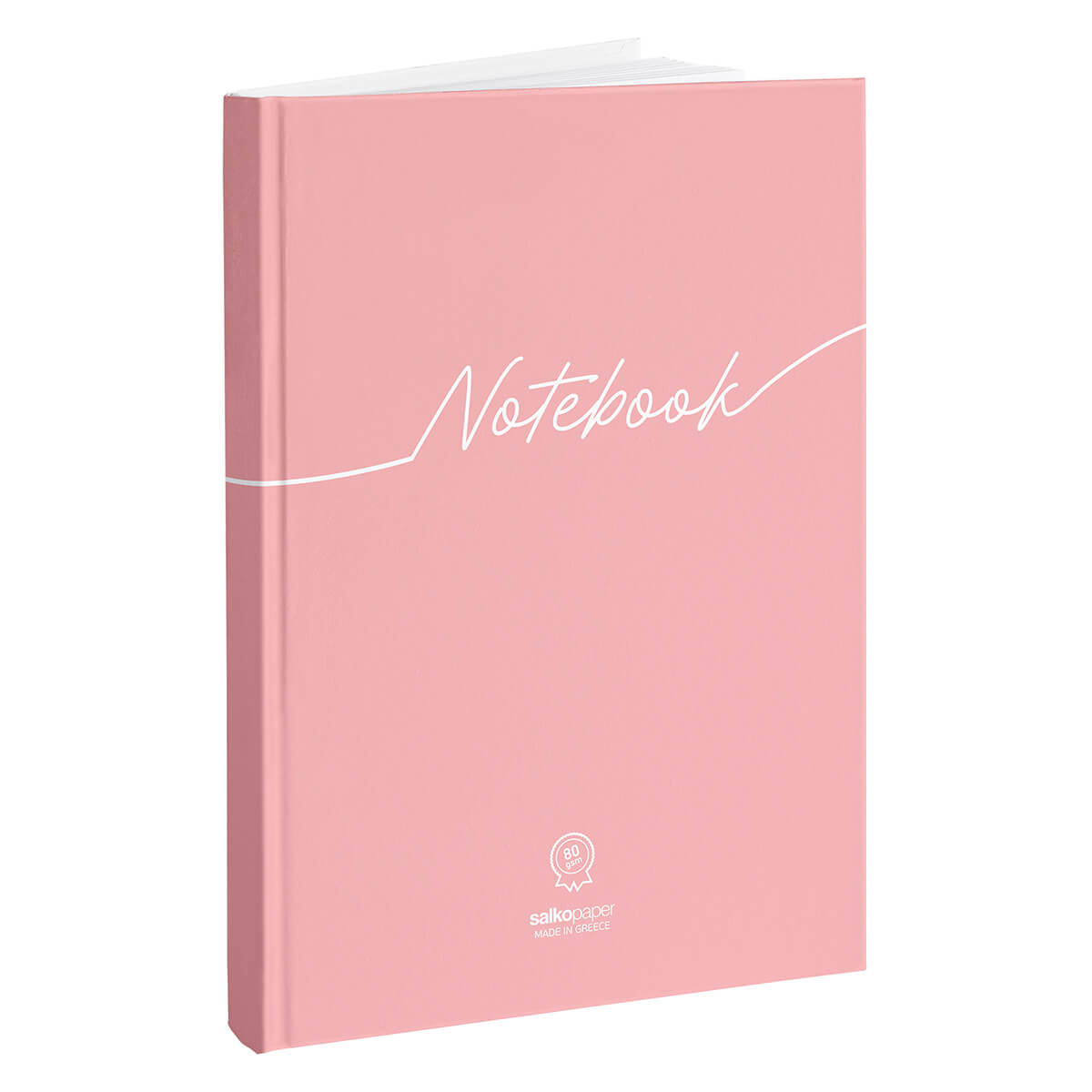 Salko Paper - Τετράδιο Βιβλιοδετημένο Notebook Ριγέ, 17 x 25 cm 96 Φύλλα, Coral 7963