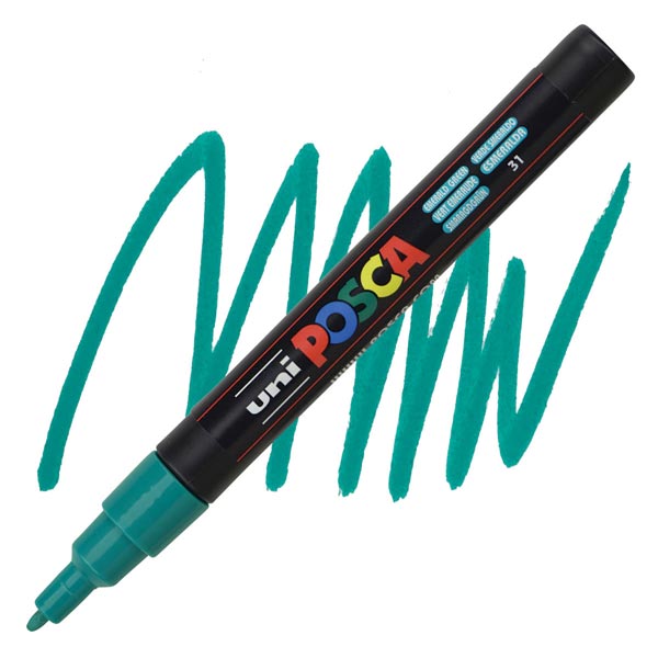 Uniball - Μαρκαδοράκι Posca PC-3M 0.9-1.3 mm, Emerald Green (31) 803681