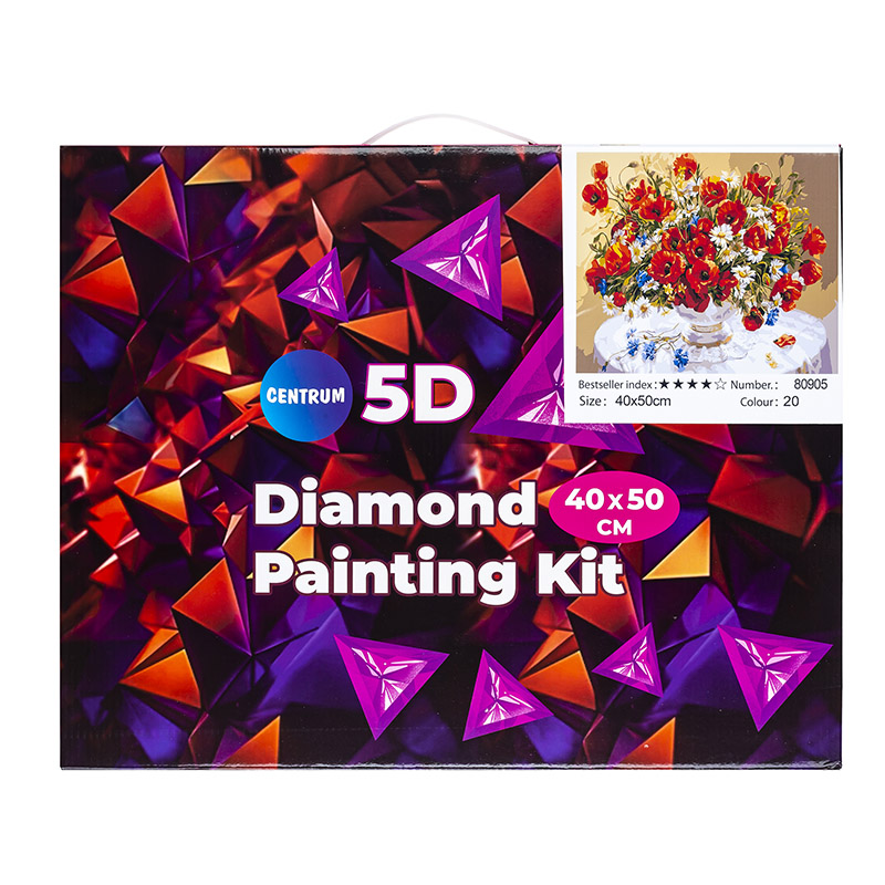 Centrum - 5D Diamond Mosaic KIT "Poppies" 40x50cm 80905