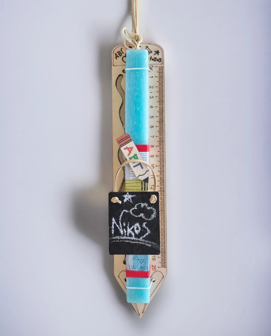 Life Likes - Λαμπάδα Ξύλινος Χάρακας Μολύβι Σε Κουτί 8138