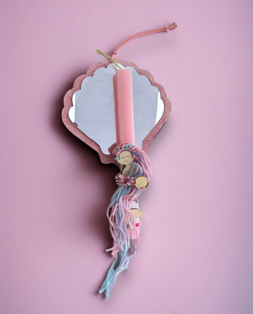 Life Likes - Λαμπάδα Καθρεφτάκι Γοργόνα Με Κοκαλάκι Σε Κουτί 8159