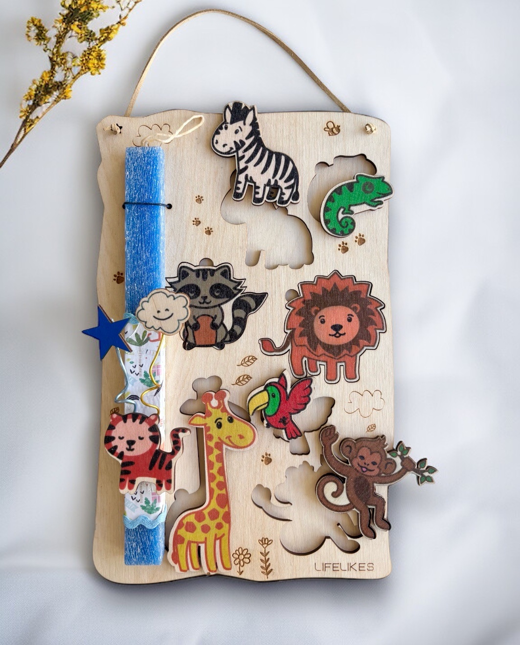 Life Likes - Λαμπάδα Montessori Παζλ Ζωάκια 8164