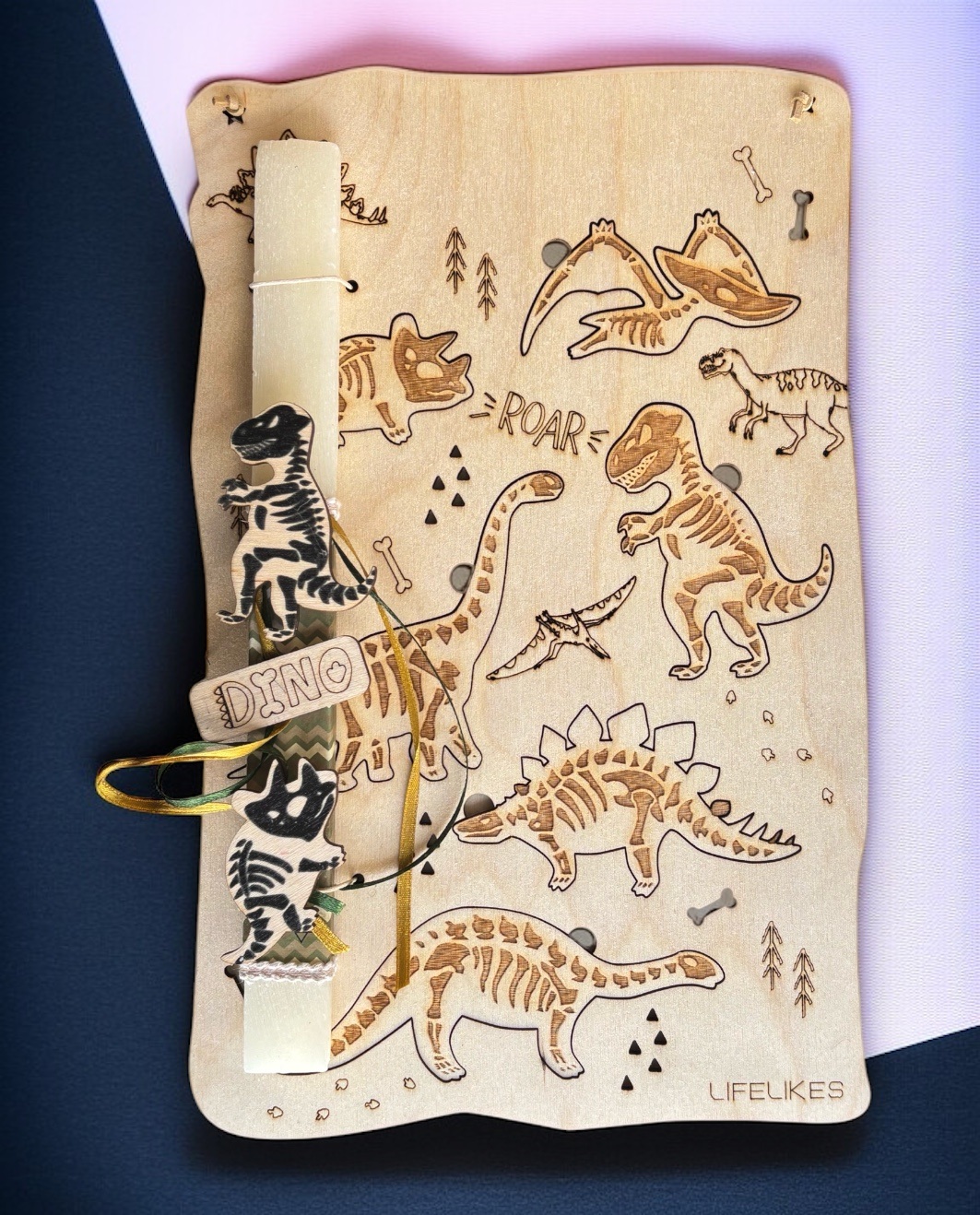 Life Likes - Λαμπάδα Montessori Παζλ Δεινόσαυροι 8167