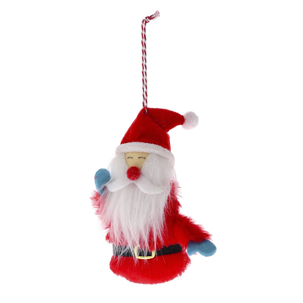 Iliadis - Υφασμάτινο Στολίδι Αι Βασίλης, Κόκκινο 8x13εκ 81807