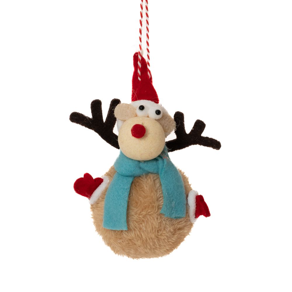 Iliadis - Υφασμάτινο Στολίδι Τάρανδος, Μπεζ 8x13εκ 81808