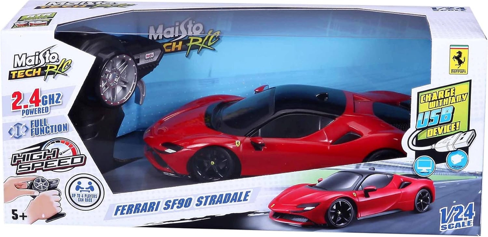 Maisto - 1:24 Τηλεκατευθυνόμενο R/C, SF90 Stradale 82334