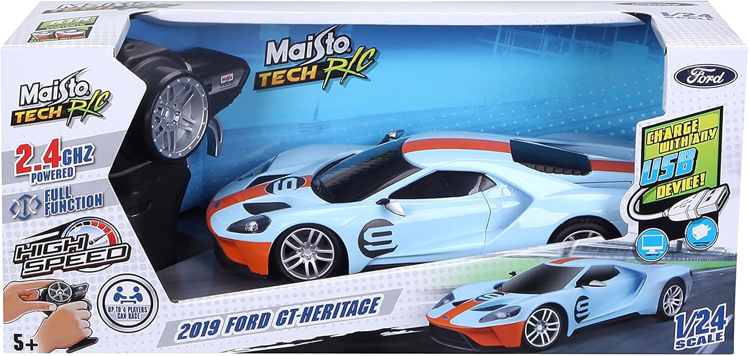 Maisto - 1:24 Τηλεκατευθυνόμενο R/C, 2019 Ford GT Heritage 82335