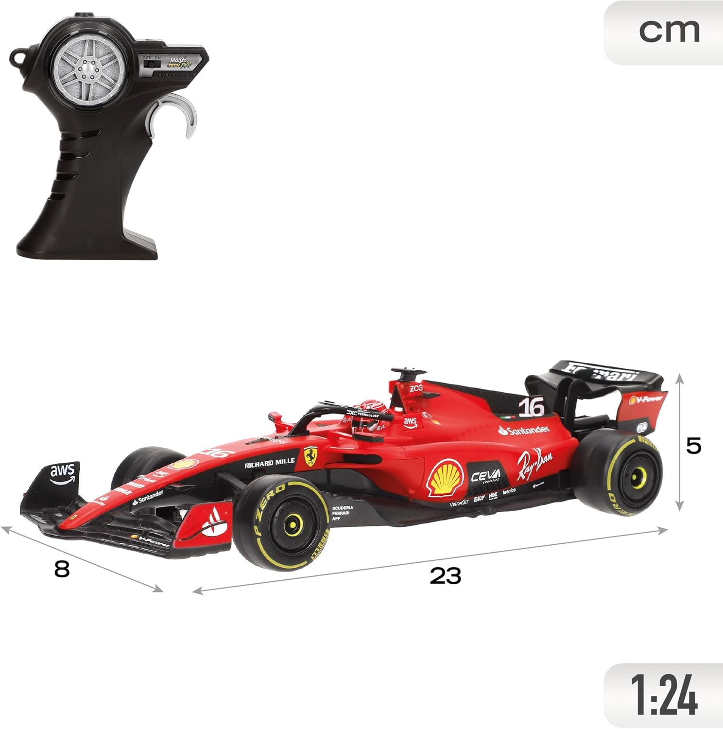 Maisto - Τηλεκατευθυνόμενο R/C Ferrari SF , Leclerc 16 82357