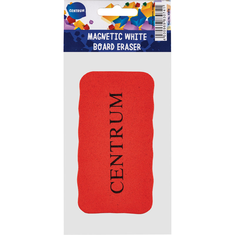 Centrum - Σφουγγάρι Ασπροπίνακα Μαγνητικό 12x6x2 cm Κόκκινο 83074