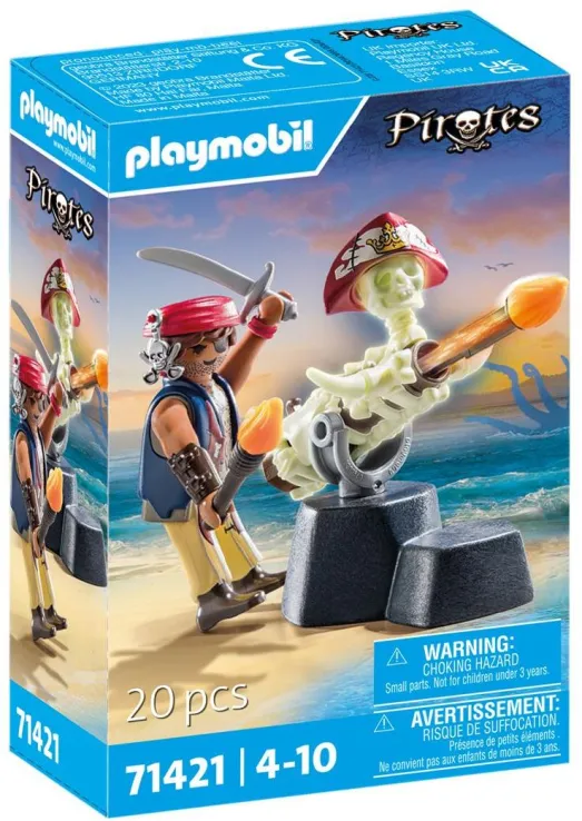 Playmobil Pirates –  Πειρατής Με Κανόνι 71421