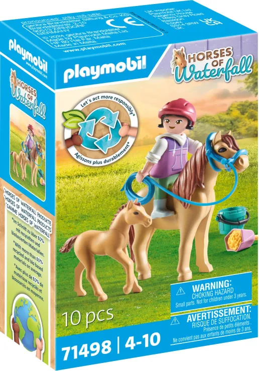 Playmobil Horses Of Waterfall -  Παιδάκι Με Άλογο & Πουλάρι 71498