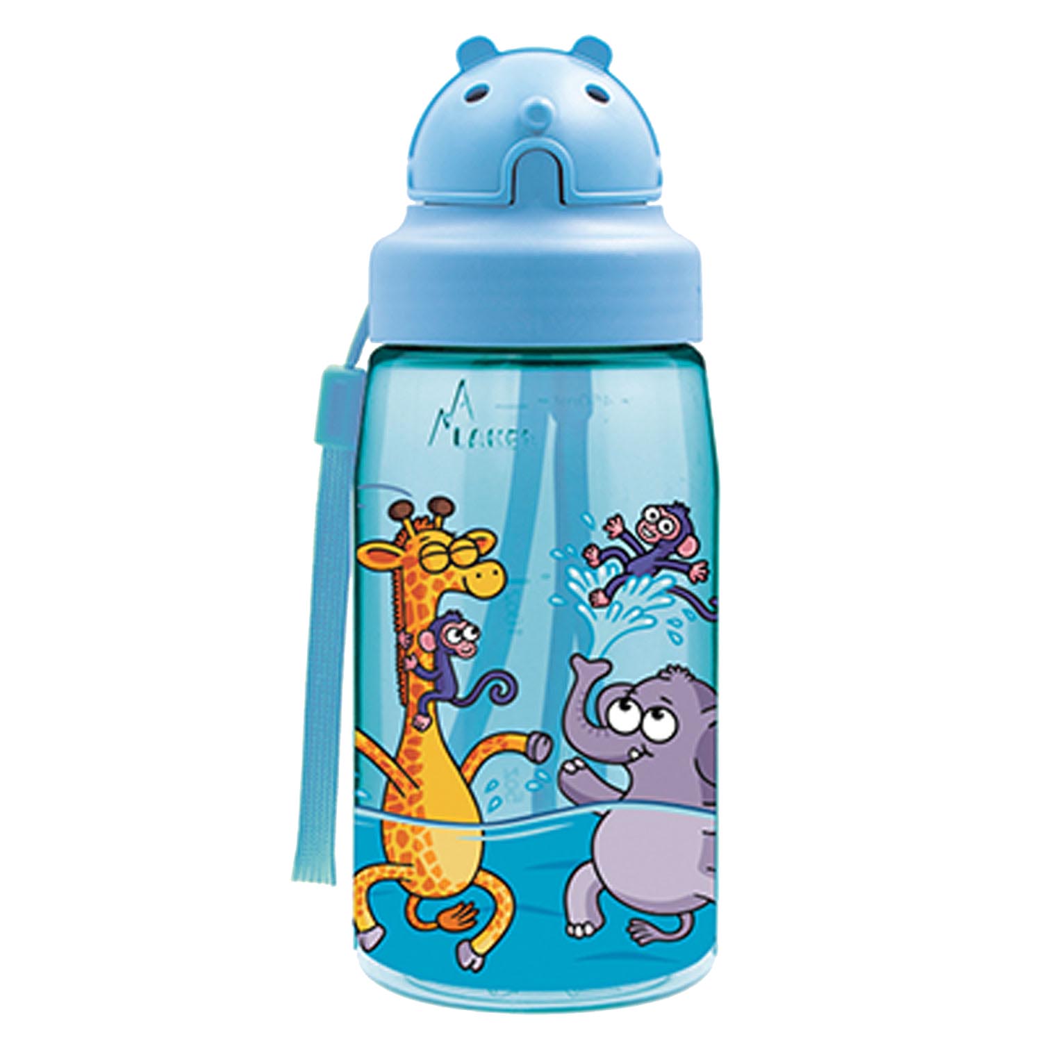Laken - Παγούρι Tritan Oby Cap, Μπλε Με Ζωάκια 0,45L 8-48-223