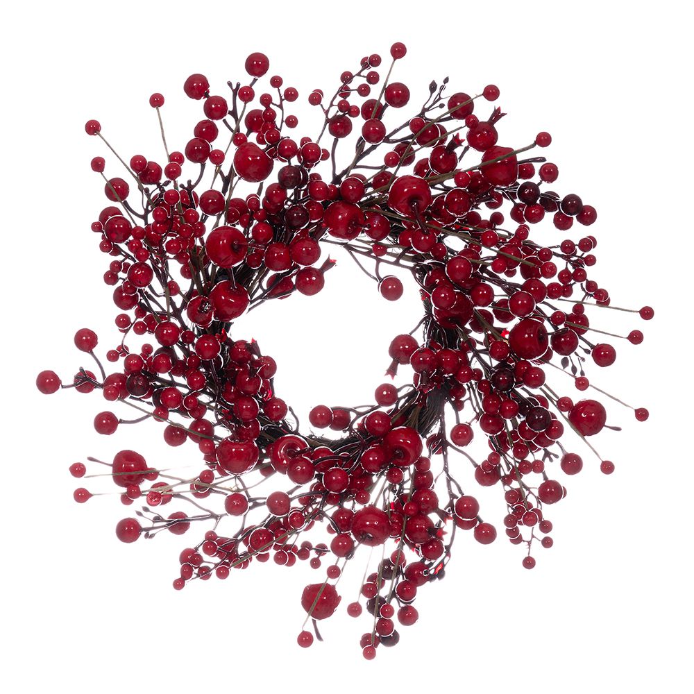 Iliadis - Στεφάνι Με Κόκκινα Berries 40εκ 86205