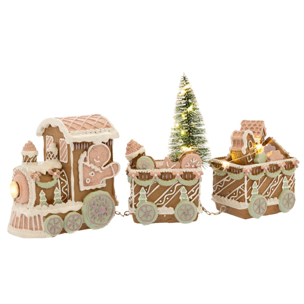 Iliadis - Τραίνο Gingerbread Με Led Φως Μπαταρίας 28x7.5x15.5εκ 86350