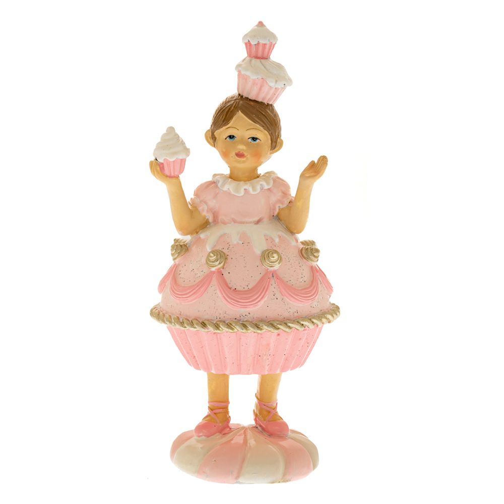 Iliadis - Ροζ Πολυρέζιν Κορίτσι Τούρτα 7x7x16.5εκ 86693