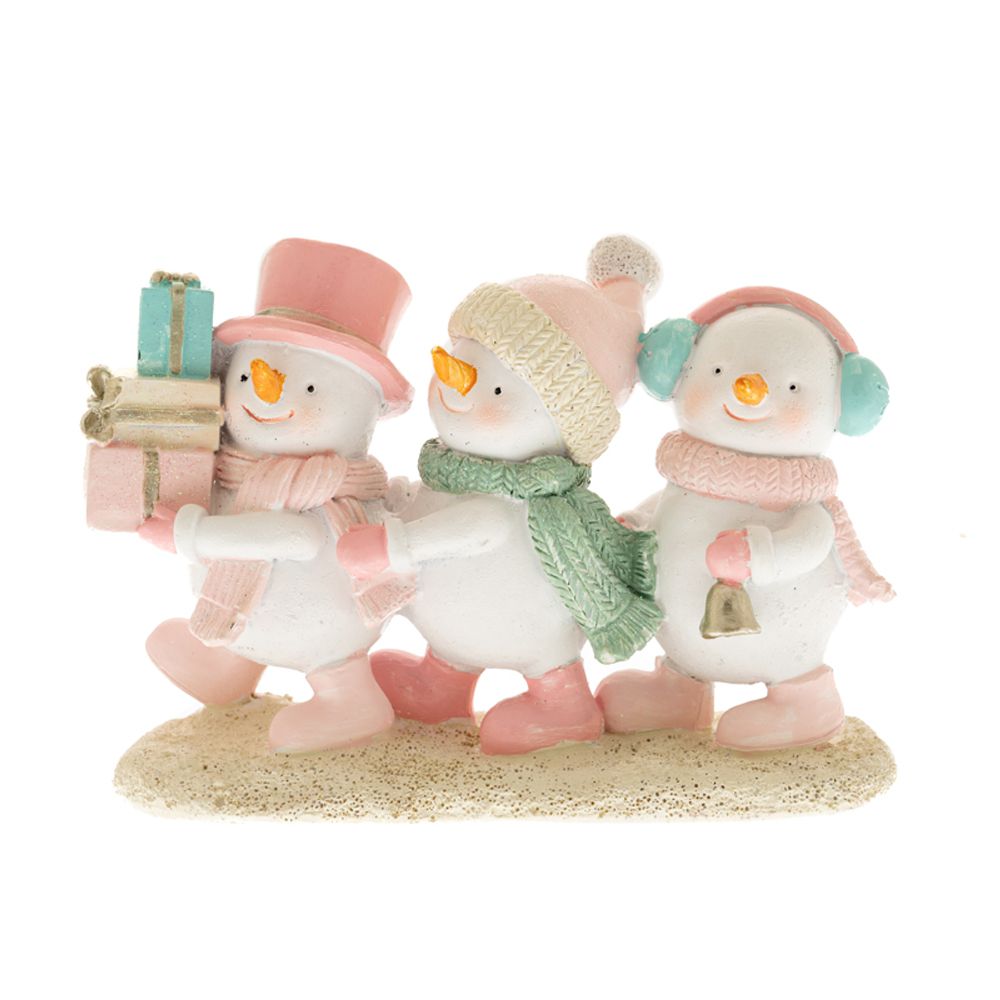 Iliadis - Πολύχρωμα Πολυρέζιν Χιονανθρωπάκια 14.5x5.5x10εκ 86695