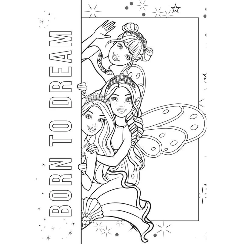 Giant Colouring Book - Barbie