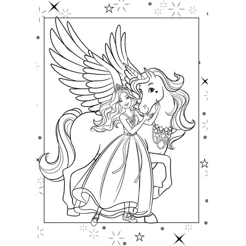 Giant Colouring Book - Barbie
