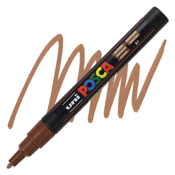 Uniball - Μαρκαδοράκι Posca PC-3M 0.9-1.3 mm, Brown (21) 891581