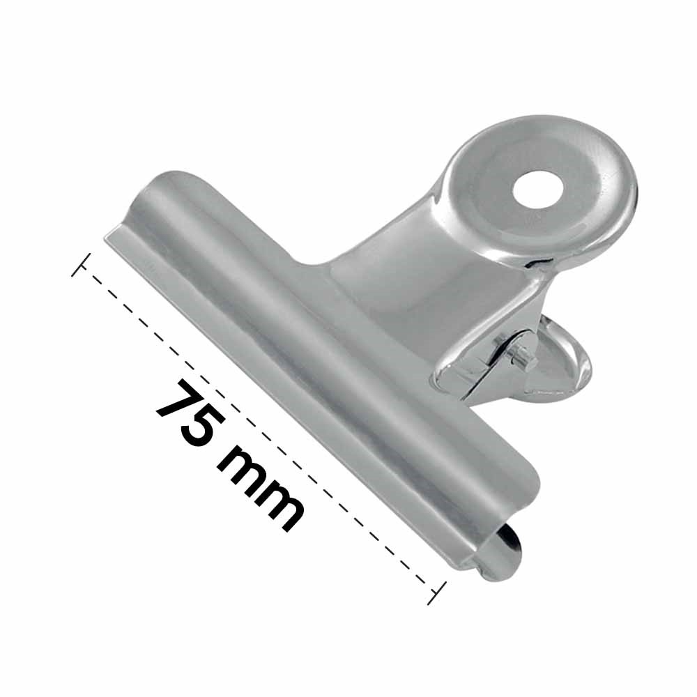 Foska - Μεταλλικό Κλιπ Με Ελατήριο 75mm, Σετ 12 Τεμάχια 900-1