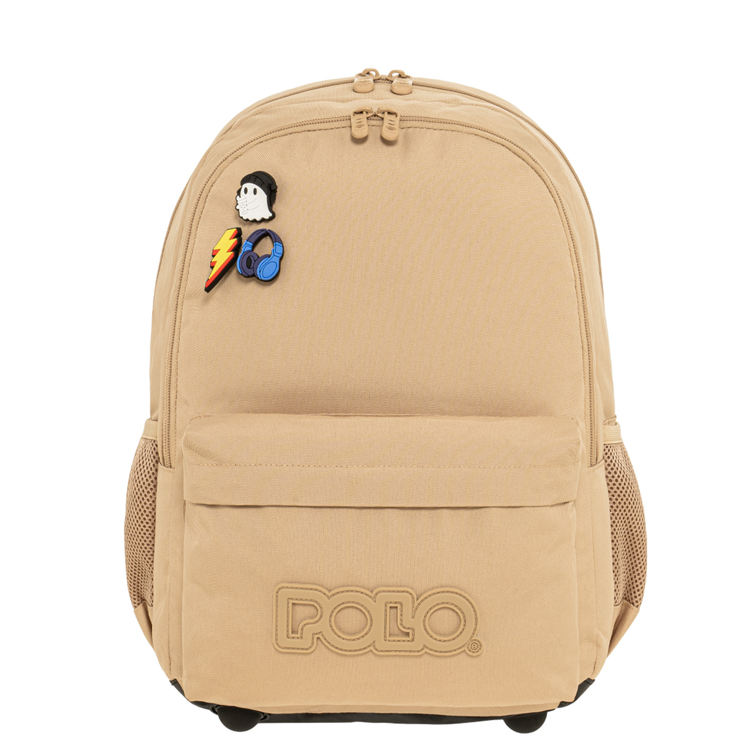 Polo - Σακίδιο Πλάτης Pins, Ocher 2026 9-01-059-7700 + Δώρο Διορθωτική Ταινία Edding