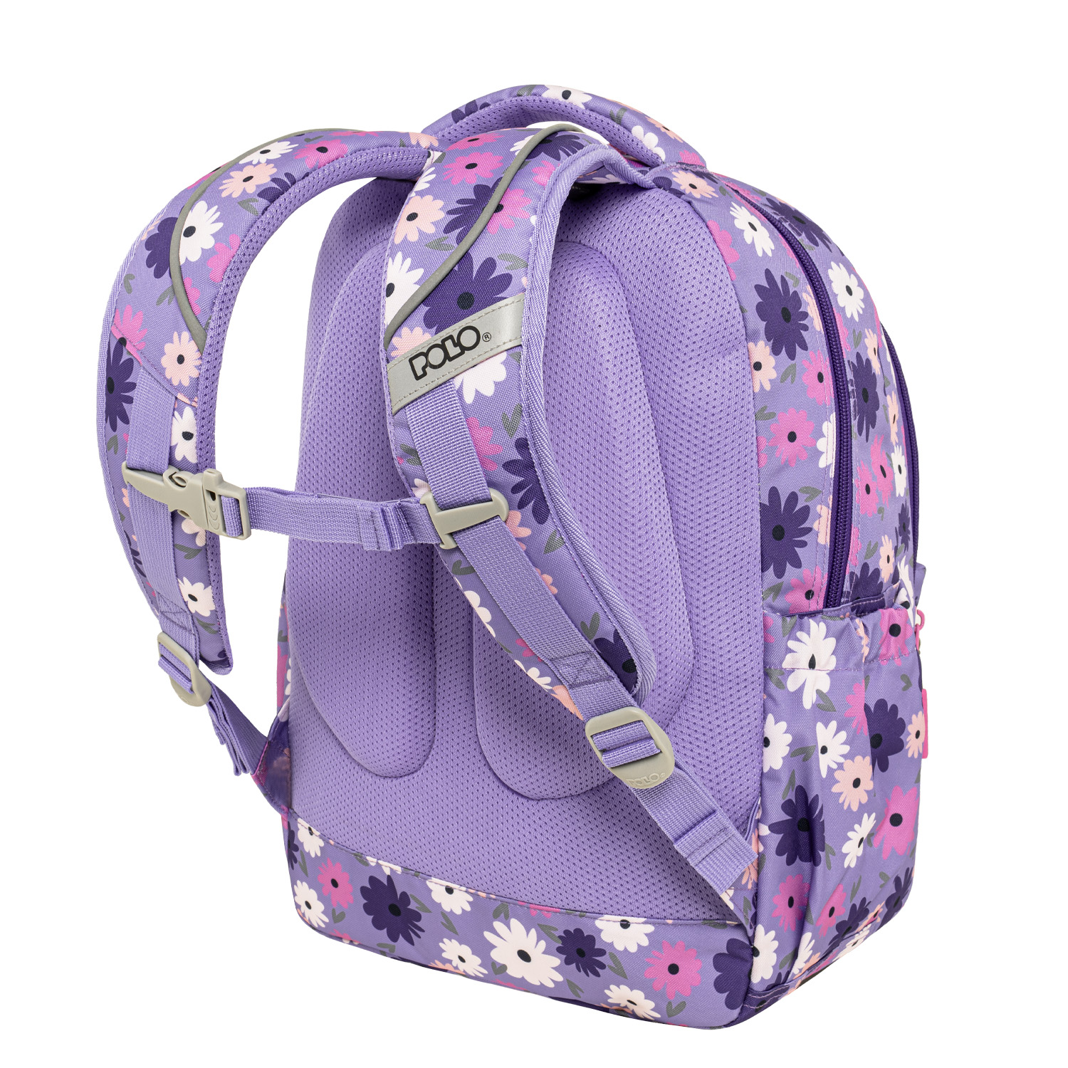 Polo - Σακίδιο Πλάτης Sparkle, Flowers 2026 9-01-061-8435 + Δώρο Διορθωτική Ταινία Edding