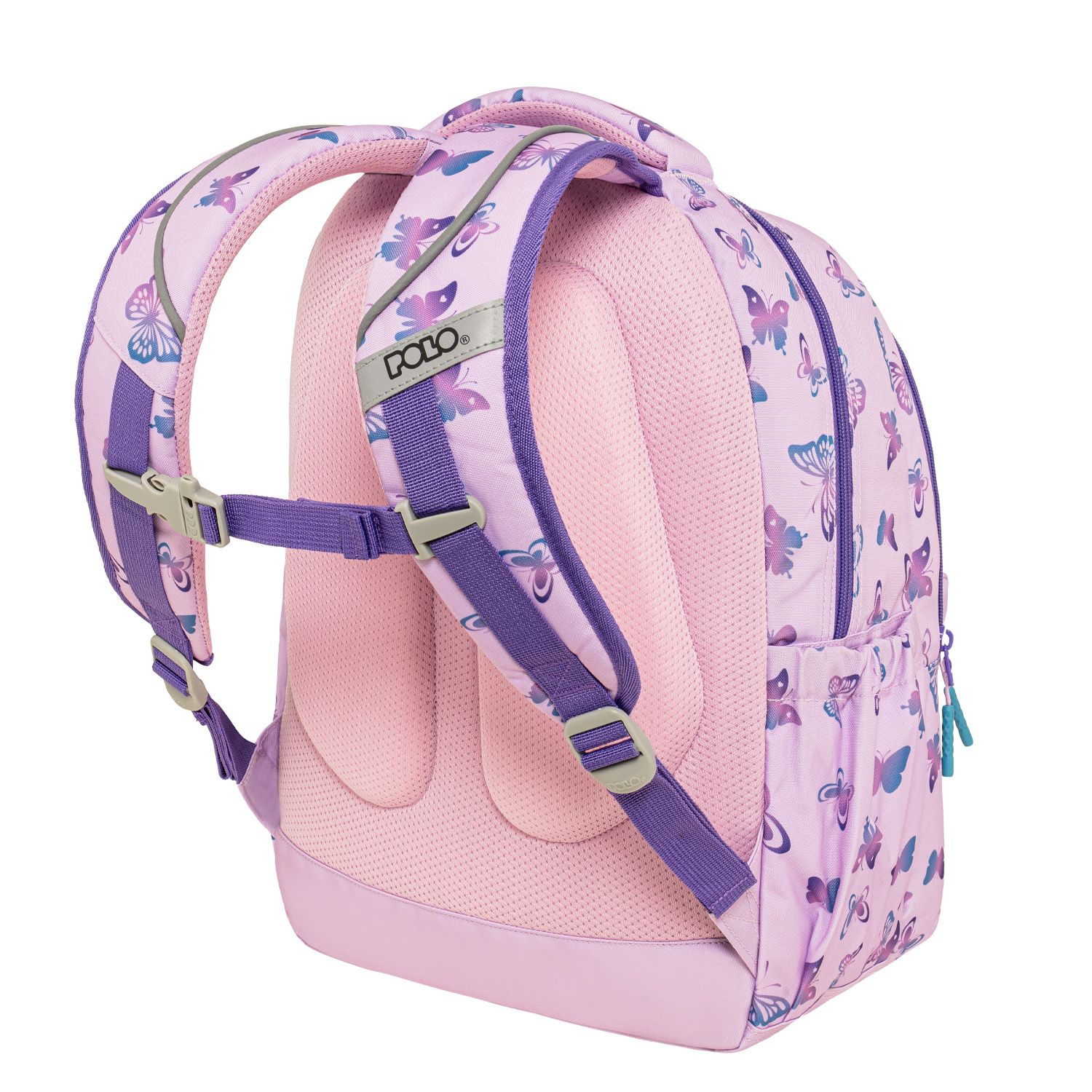 Polo - Σακίδιο Πλάτης Sparkle, Butterfly 2026 9-01-061-8436 + Δώρο Διορθωτική Ταινία Edding