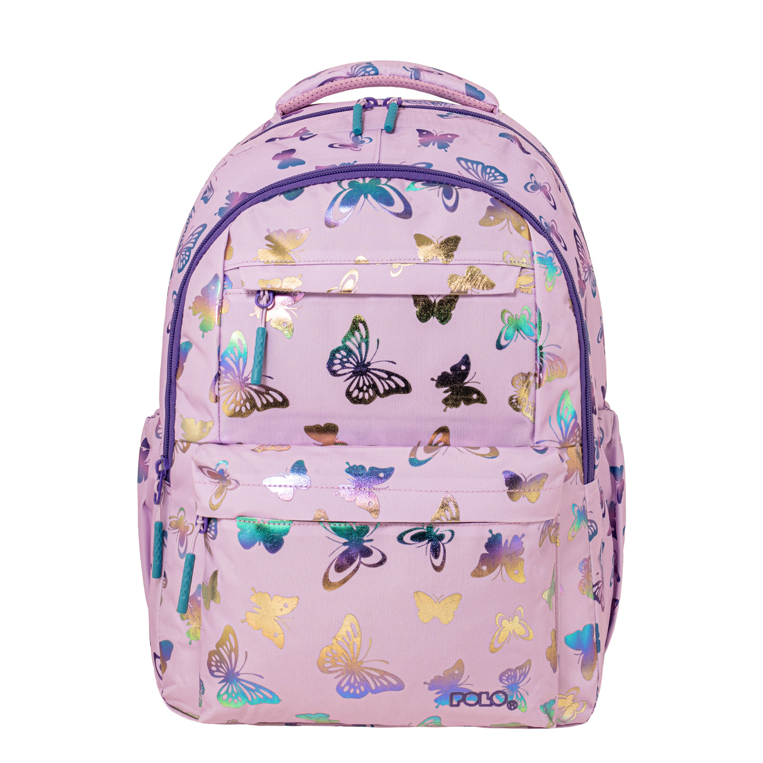 Polo - Σακίδιο Πλάτης Sparkle, Butterfly 2026 9-01-061-8436 + Δώρο Διορθωτική Ταινία Edding