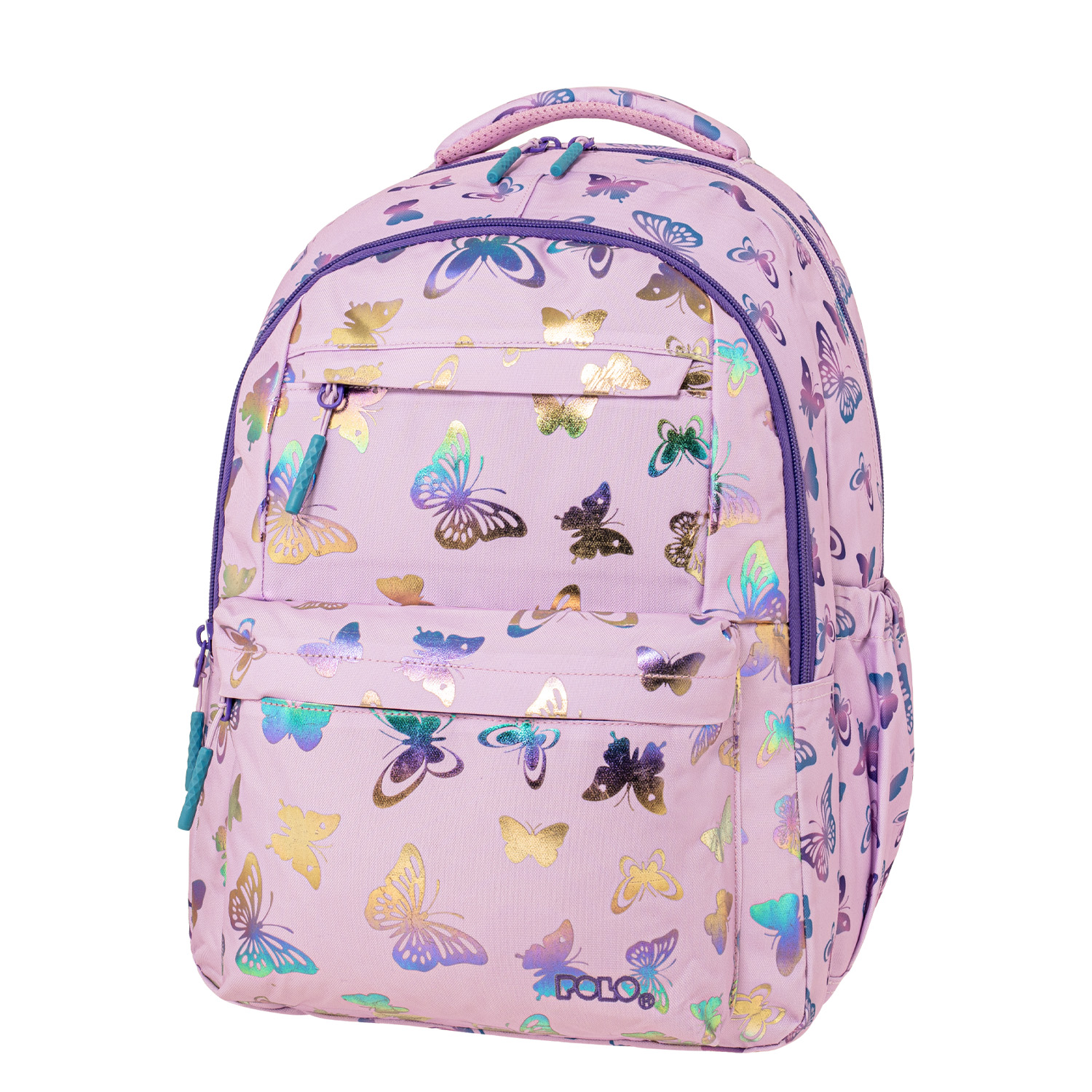 Polo - Σακίδιο Πλάτης Sparkle, Butterfly 2026 9-01-061-8436 + Δώρο Διορθωτική Ταινία Edding