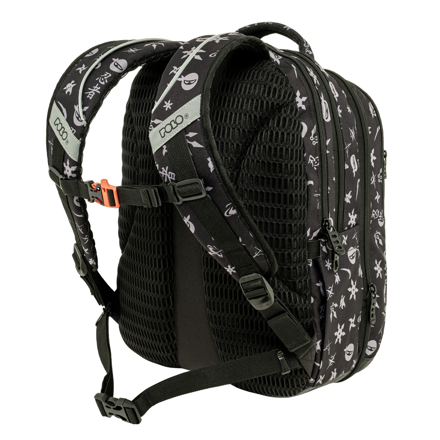 Polo - Σακίδιο Πλάτης Kinetic, Ninja 2026 9-01-072-8427 + Δώρο Διορθωτική Ταινία Edding