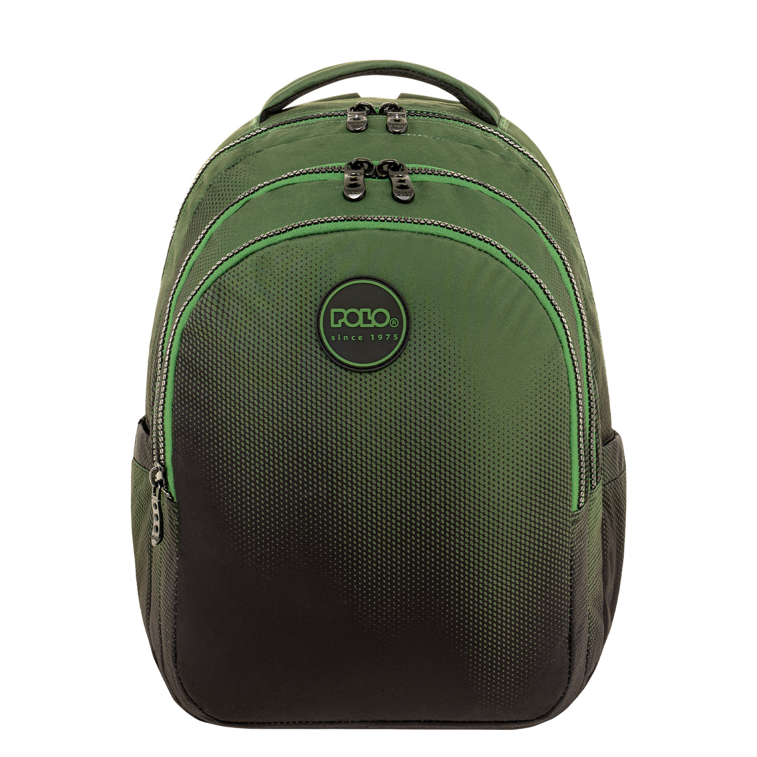 Polo - Σακίδιο Πλάτης Focus, Gradient Black-Green 2026 9-01-078-8418 + Δώρο Διορθωτική Ταινία Edding