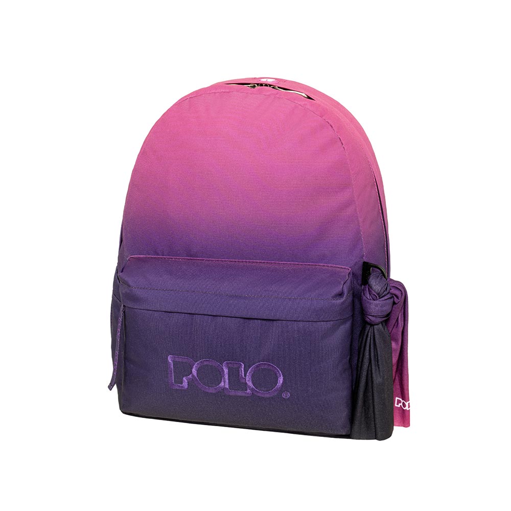 Polo - Original Σακίδιο Πλάτης Με Μαντήλι, Gradient  Fuchsia-Purple 2026 9-01-135-8415 + Δώρο Διορθωτική Ταινία Edding