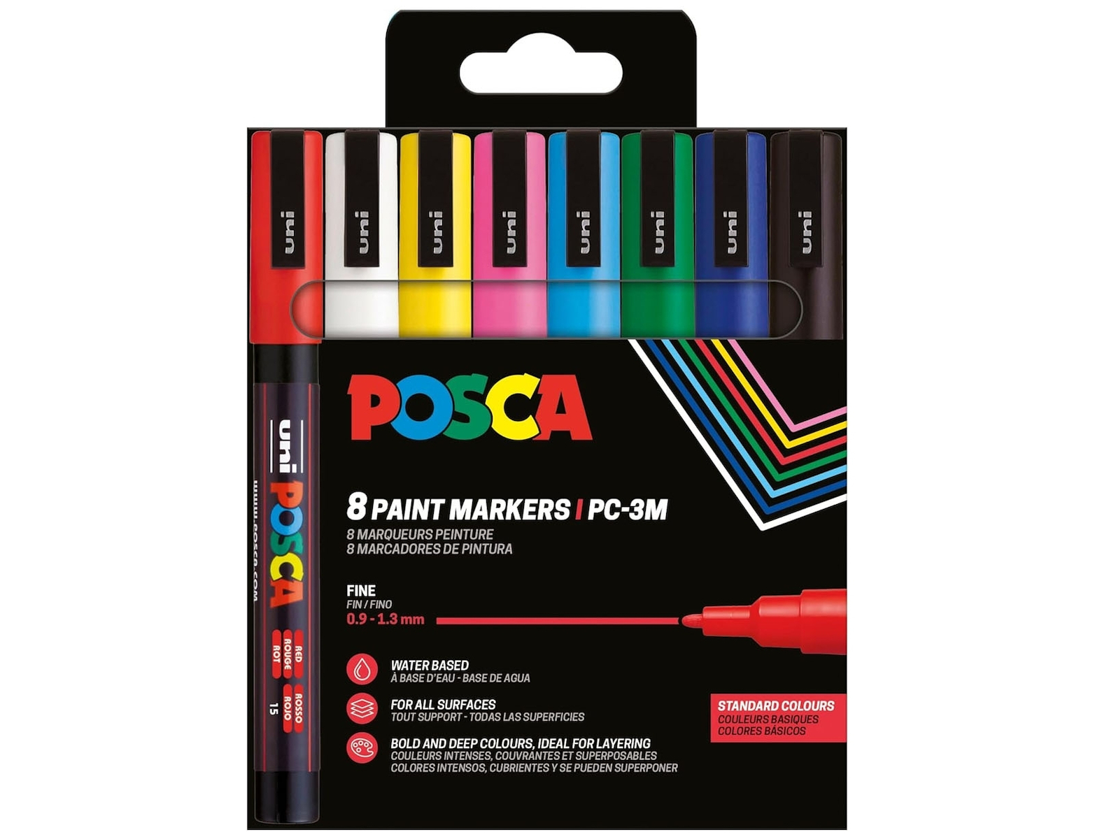 Uniball - Σετ Μαρκαδόρων Posca Standard Colours PC-3M 1.3mm 8 Τεμαχίων 90133 Uniball - Σετ Μαρκαδόρων Posca Standard Colours PC-3M 1.3mm 8 Τεμαχίων 90133