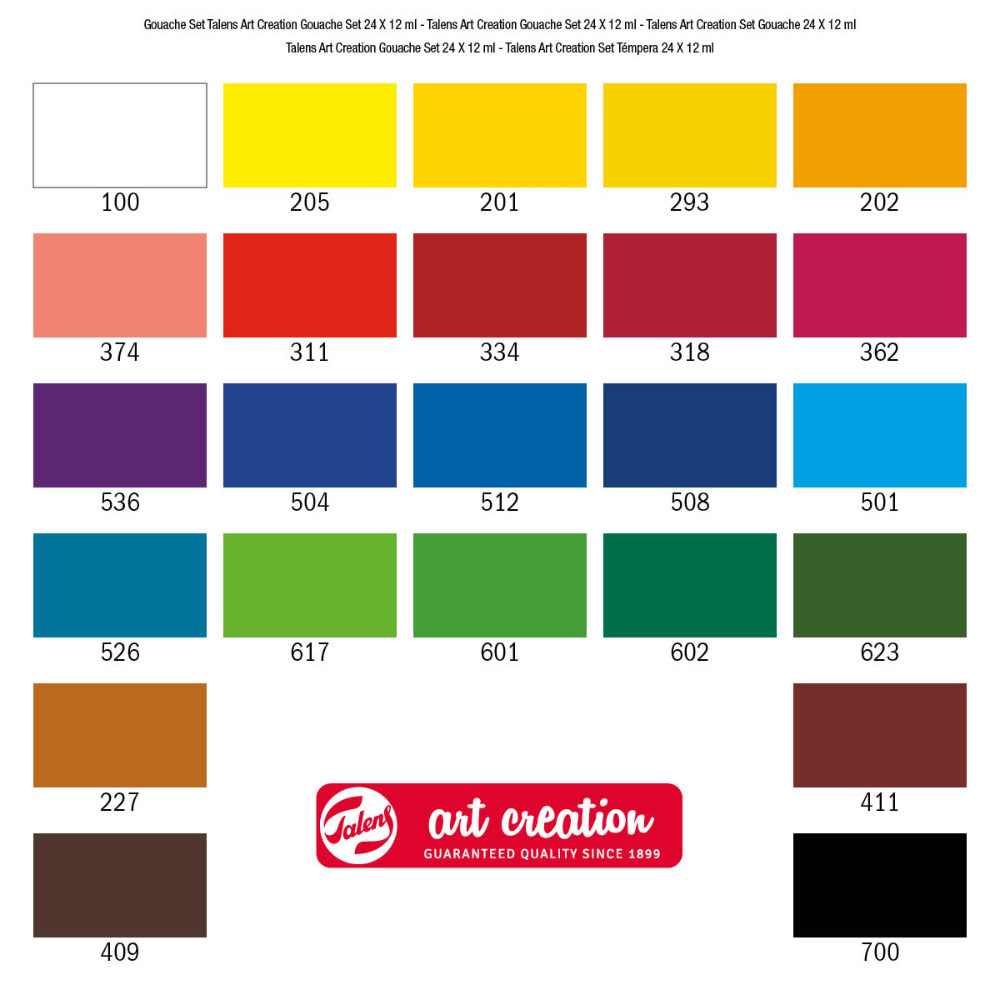 Royal Talens - Amsterdam Σετ Τέμπερες Talens Art Creation 24 Χρώματα 12ml 9021624M