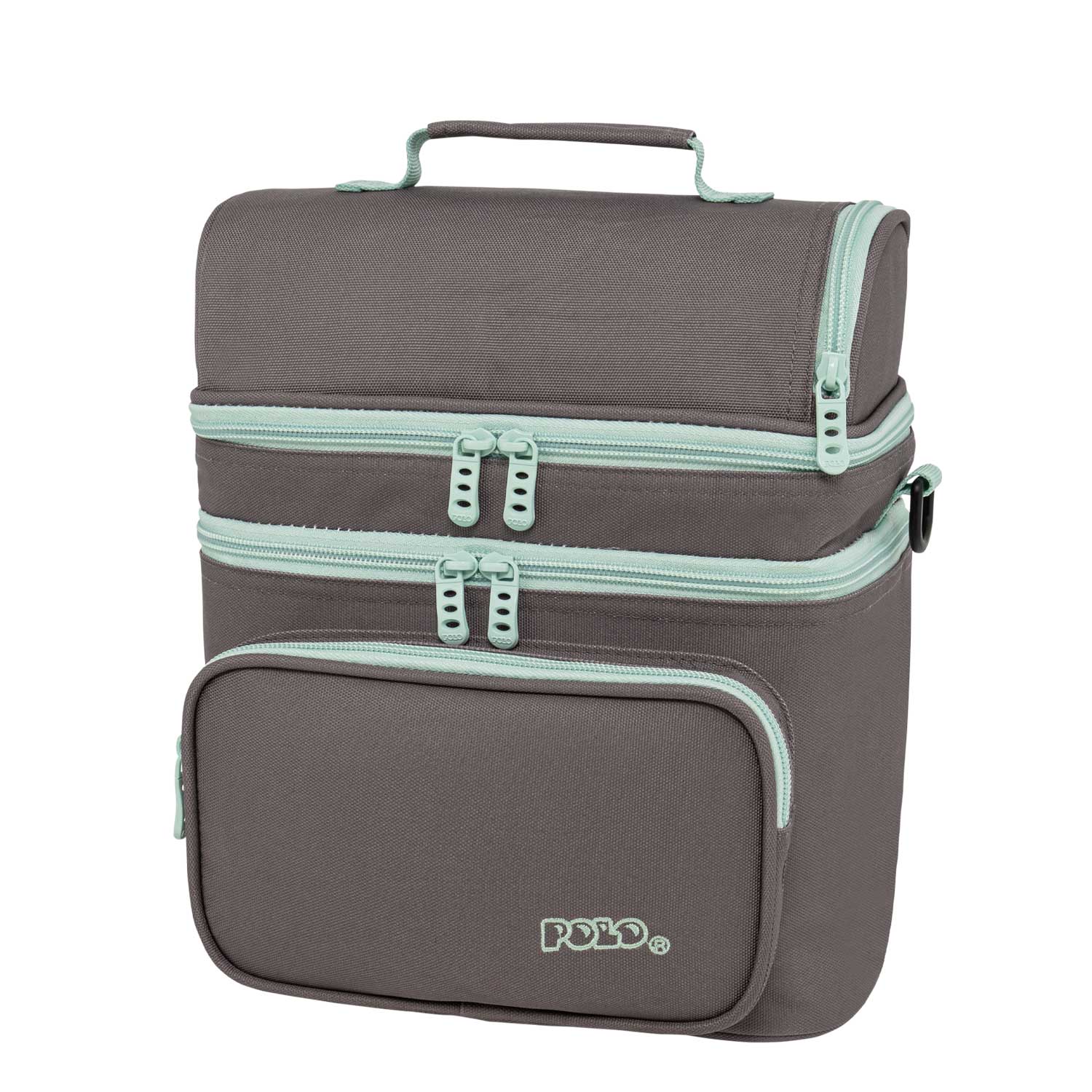Polo - Τσαντάκι Φαγητού , Double Cooler, Ash/Turquoise 9-07-096-2759