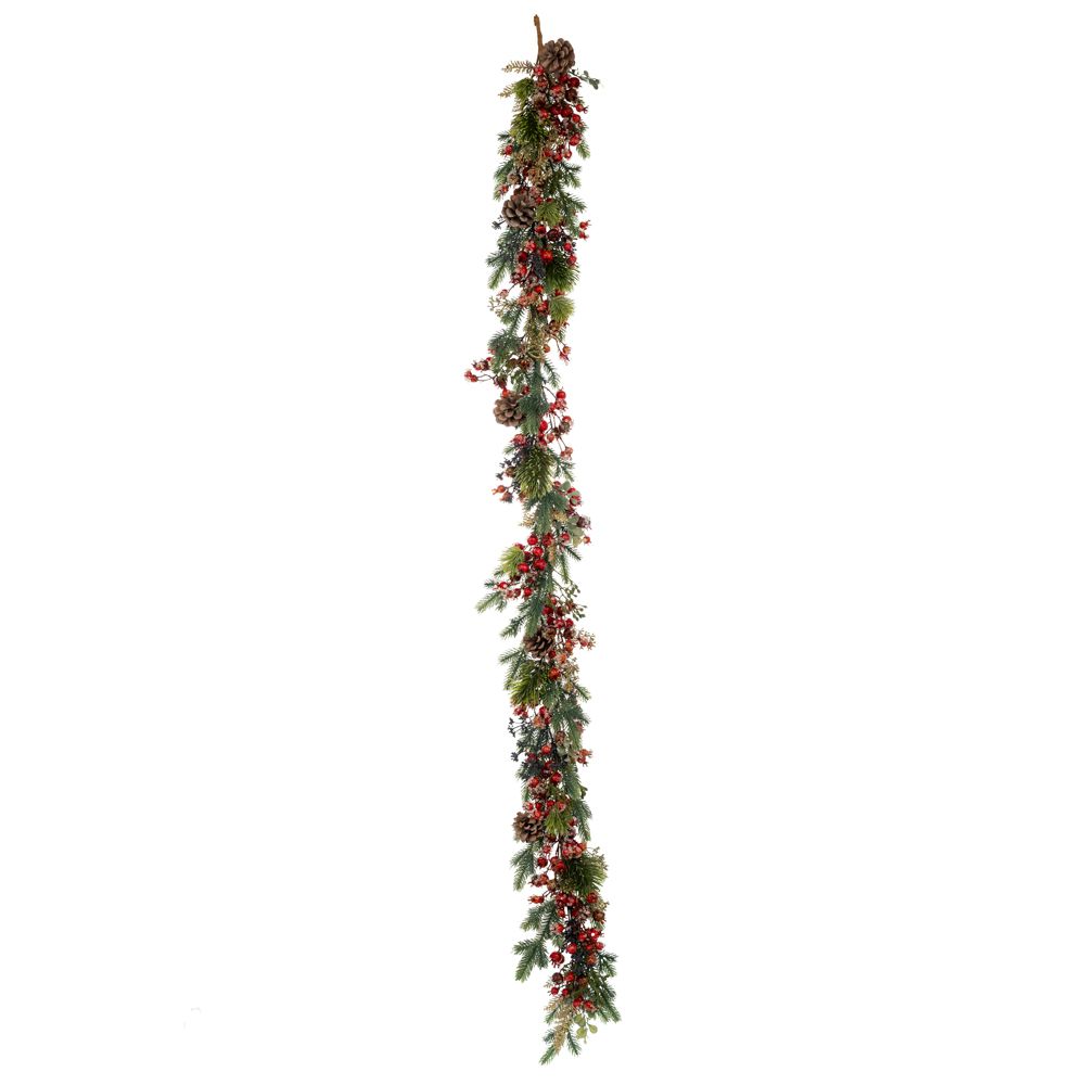 Iliadis - Παγωμένη Πράσινη Γιρλάντα Με Κόκκινο Berries Και Κουκουνάρια 180εκ 91054 Iliadis - Παγωμένη Πράσινη Γιρλάντα Με Κόκκινο Berries Και Κουκουνάρια 180εκ 91054