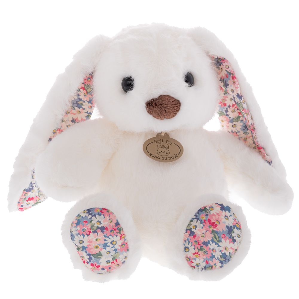 Iliadis – Λούτρινος Λαγός Με Εμπριμέ Αυτιά & Πατούσες 20x24/38εκ, Λευκός 91928