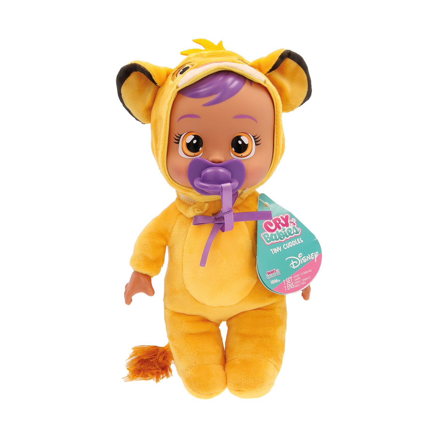 Cry Babies - Κλαψουλίνι, Tiny Cuddles Disney Διαδραστική Κούκλα Simba Κλαίει Με Αληθινά Δάκρυα 4104-92457