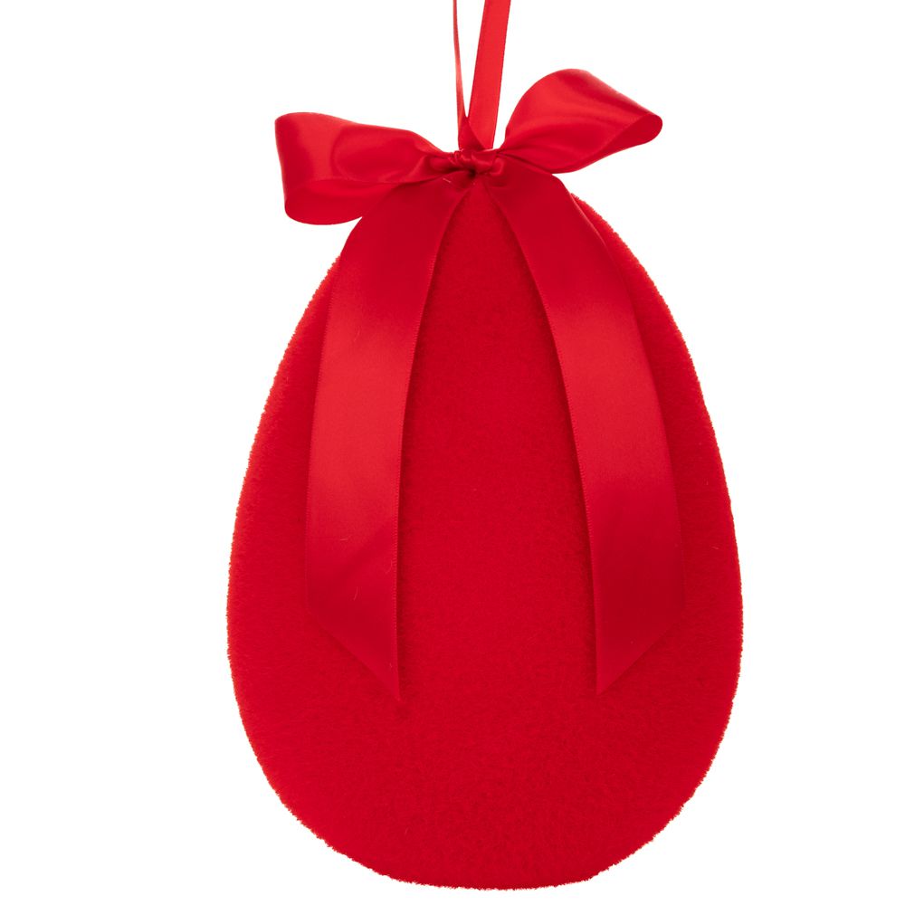 Iliadis – Κρεμαστό Χνουδωτό Αυγό Με Φιόγκο 25εκ, Κόκκινο 92480