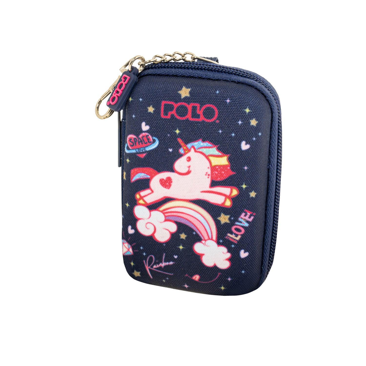 Polo - Μπρελόκ Clip & Zip, Πορτοφολάκι, Unicorn 9-27-006-8466