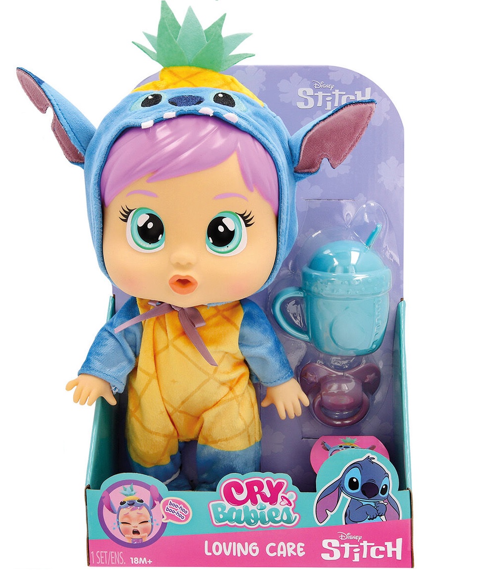 Cry Babies - Κλαψουλίνι, Αγαπουλίνι, Διαδραστική Κούκλα Disney Κλαίει Με Αληθινά Δάκρυα, Disney Stitch 927377